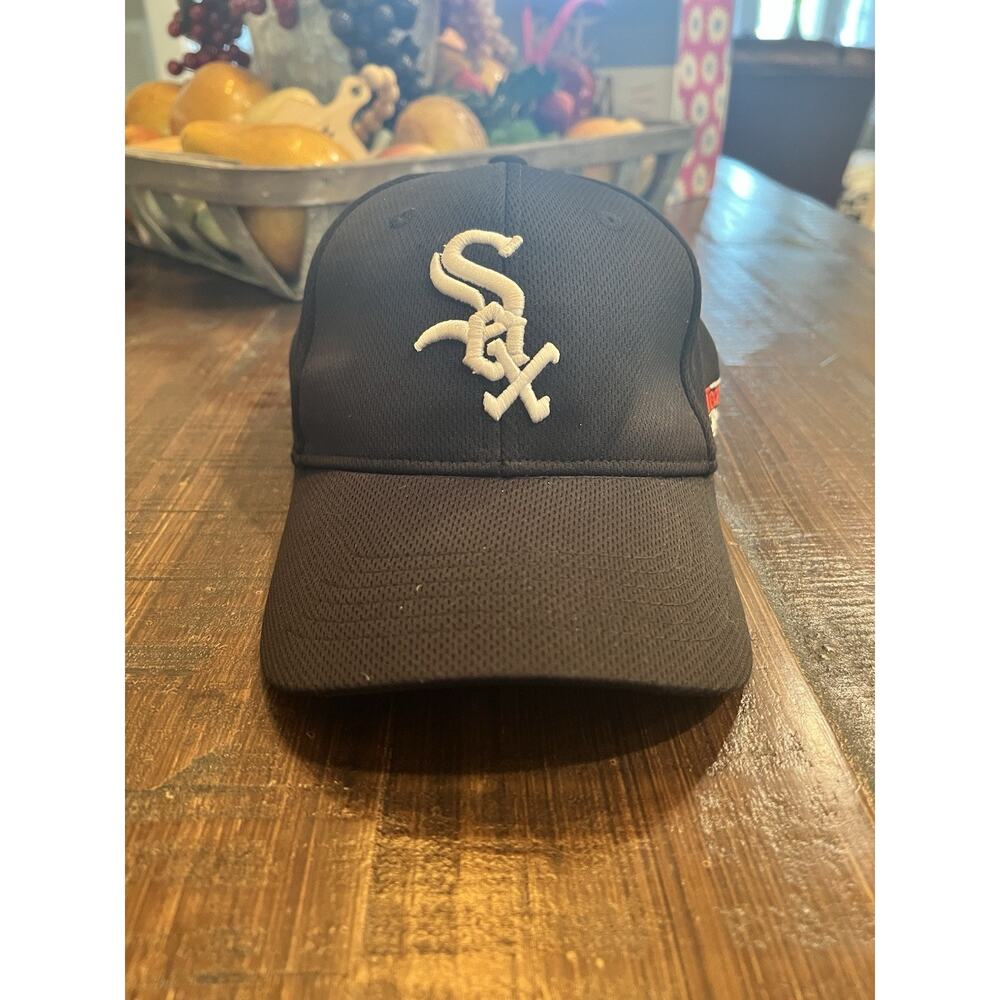 Chicago White Sox Hat Cap Team MLB Adjustable Polyester Black White Youth